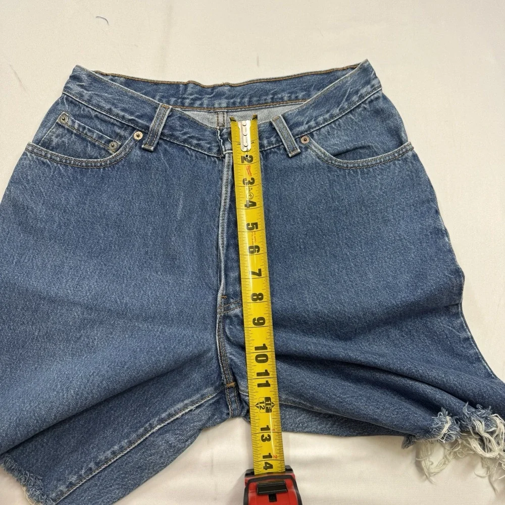 Vintage VTG Levi's 501 90s Shorts Fits 27x9 Made in USA Denim Cut Off‎ Jorts